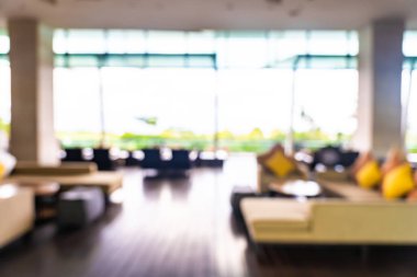 Soyut bulanıklık ve ufuk otel ve lobi iç