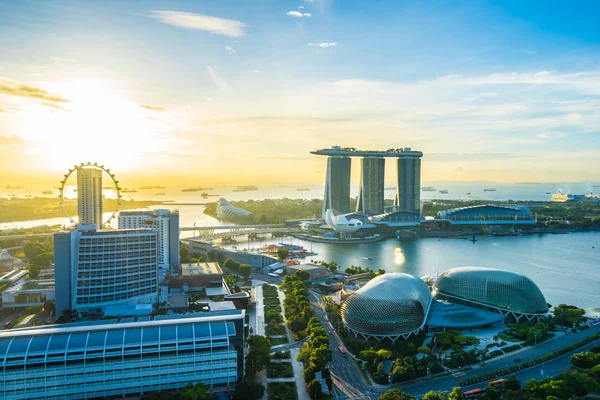 Singapur dış cityscape bina güzel mimari — Stok fotoğraf