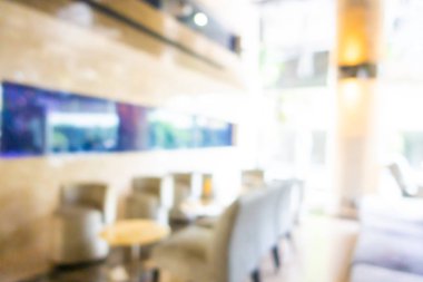 Görüntü bulanıklığı ve arka plan için otel lobisinin dışsal görünümü
