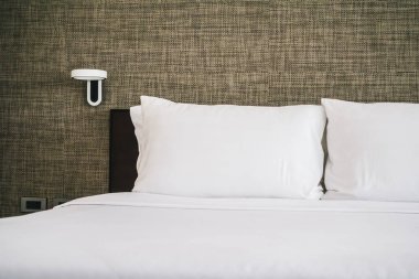 Beyaz yastık Yatak Dekorasyon iç