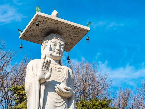 Krásný buddhismus socha v Bongeunsa Temple — Stock fotografie