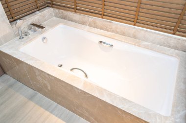 Güzel lüks küvet dekorasyon iç Oda