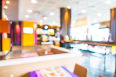 Soyut bulanıklaştırma ve hızlı yemek restoran ve kahve dükkanı c
