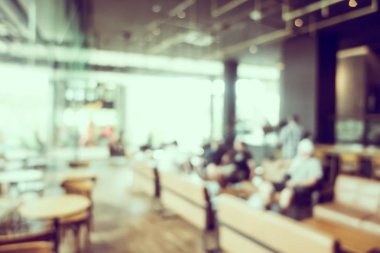 Soyut bulanıklık ve defocused açık büfe restoran ve kahve dükkanı CA