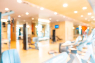 Soyut bulanıklık ve spor salonu iç fitness ekipmanları bulanıklaştırma