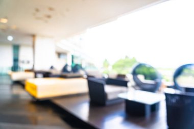 Soyut bulanıklık ve ufuk otel ve lobi iç