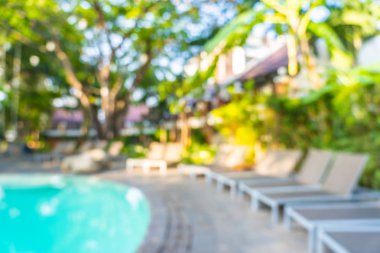 Soyut bulanıklık ve defokus açık yüzme havuzu