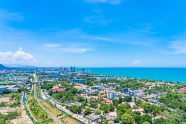 Güzel açık hava manzara ve hua hin şehir manzarası