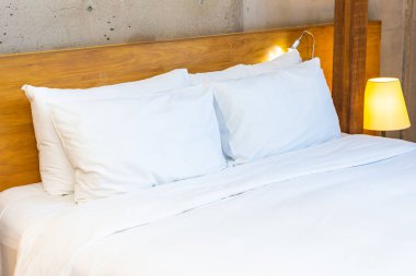 Beyaz rahat yastık Yatak Dekorasyon