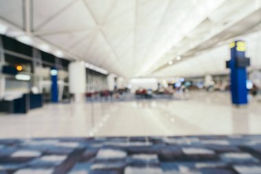 Soyut bulanıklık ve ufuk Havaalanı terminal iç