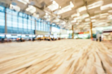 Soyut bulanıklık ve ufuk changi Havaalanı terminal iç