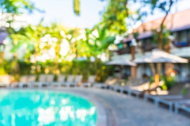 Soyut bulanıklık ve defokus açık yüzme havuzu