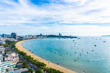 Pattaya Tayland - 26 Temmuz 2019 Güzel manzara ve cityscap
