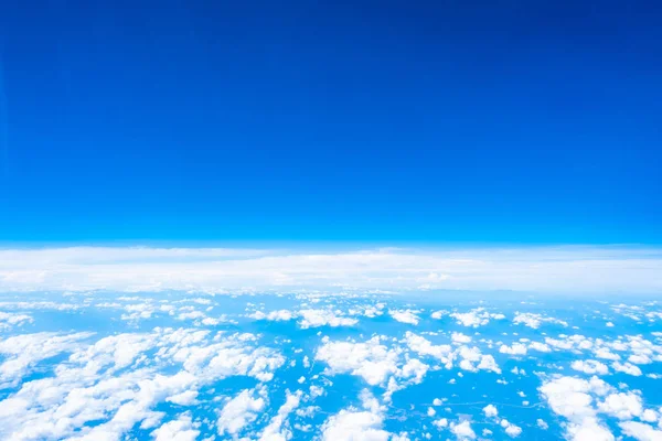 Aerial view of white cloud and blue sky — Stock Photo, Image