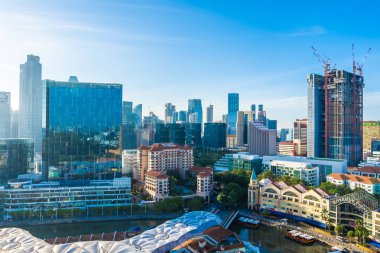 Singapur dış cityscape bina güzel mimari 