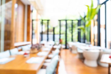 Soyut bulanıklık ve defodaklı kahve dükkanı ve büfe restoran