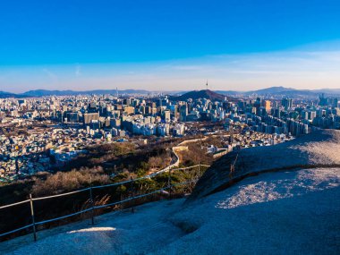 Bina Cityscape Seoul City güzel mimari