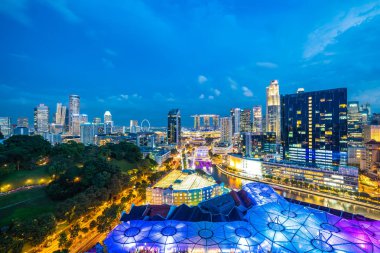 Singapur şehir dış bina güzel mimari