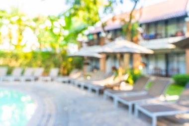 Soyut bulanıklık ve defokus açık yüzme havuzu