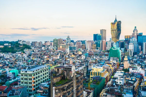 Beautiful architecture building cityscape of macau city — Stock Photo, Image