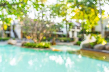 Soyut bulanıklık ve defokus açık yüzme havuzu