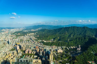 Taipei şehrinin güzel mimarisi