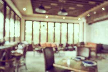 Soyut bulanıklık ve bulanık kahve dükkanı Cafe ve restoran interi