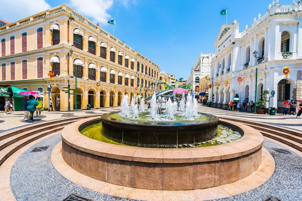Kína, Macau - szeptember 6 2018 - gyönyörű régi építészet bui — Stock Fotó
