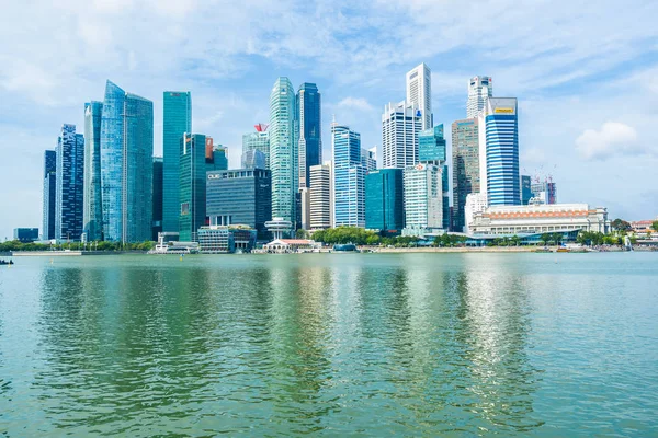 Singapore, 21 Jan 2019 : Beautiful architecture building skyscra — Stock Photo, Image