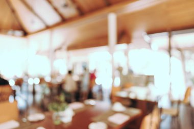 Soyut bulanıklık ve defocused açık büfe restoran ve kahve dükkanı CA