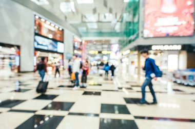 Soyut bulanıklık ve ufuk changi Havaalanı terminal iç