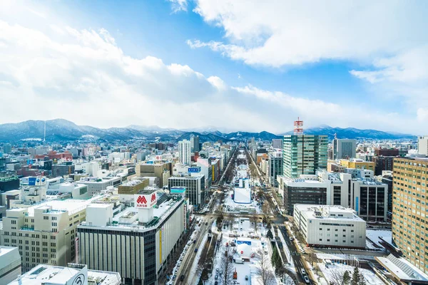 Sapporo Hokkaido, Japão - 2 de fevereiro de 2019 Bela arquitetura — Fotografia de Stock