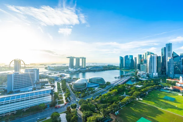 Singapur dış cityscape bina güzel mimari — Stok fotoğraf