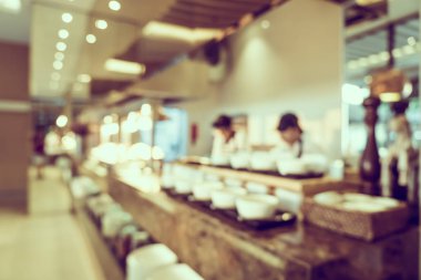 Soyut bulanıklık ve ufuk Restoran açık büfe ve kahve dükkanı ca