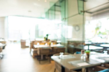 Soyut bulanıklık ve defocused açık büfe restoran ve kahve dükkanı CA