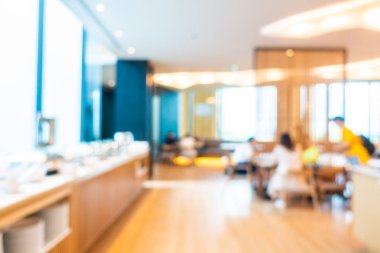 Otelde soyut bulanıklık ve defokus lobi dekorasyonu