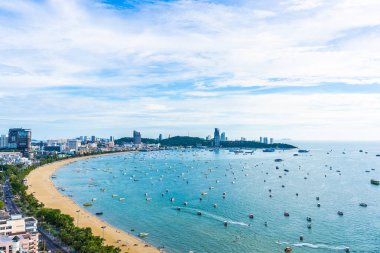 Pattaya Tayland - 26 Temmuz 2019 Güzel manzara ve cityscap