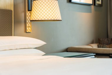 Beyaz rahat yastık Yatak Dekorasyon