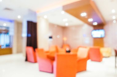 Soyut bulanıklık ve ufuk otel ve lobi iç