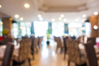 Soyut bulanıklık ve defocused açık büfe restoran ve kahve dükkanı CA