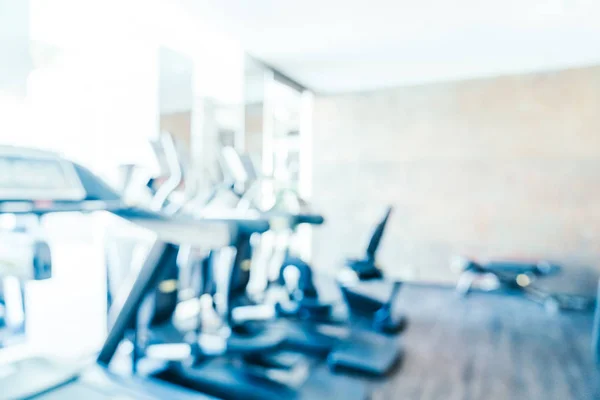 Abstract blur fitness equipment in gym interior — Stock Photo, Image