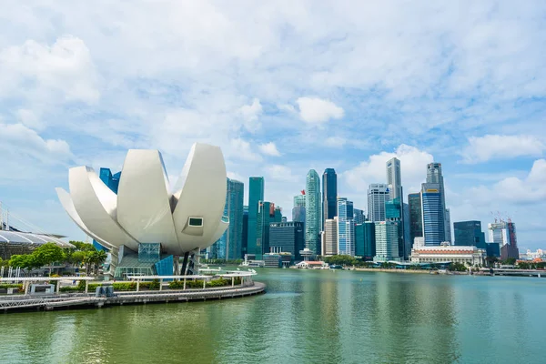 Singapur, 21 Jan 2019: krásná architektura, stavební skyscra — Stock fotografie