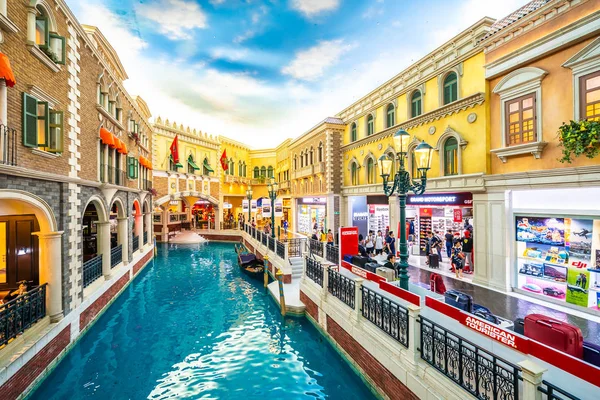 Китай, Макао - 8 сентября 2018 - Красивый роскошный венецианский хот Стоковое Изображение