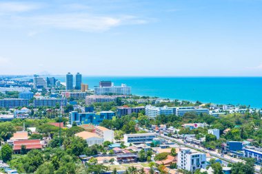 Güzel açık hava manzara ve hua hin şehir manzarası