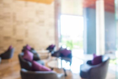 Otelde soyut bulanıklık ve defokus lobi dekorasyonu