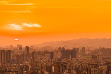 Taipei şehrinin güzel mimarisi