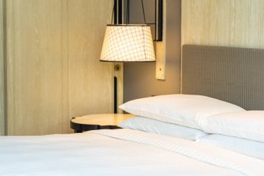 Beyaz rahat yastık Yatak Dekorasyon