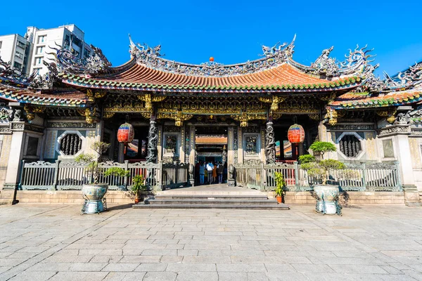 Longshan chrámu v Tchaj-wan taipei city — Stock fotografie