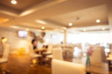 Soyut bulanıklık ve ufuk restoran ve kafe iç