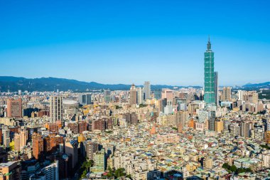 Taipei şehrinin güzel mimarisi